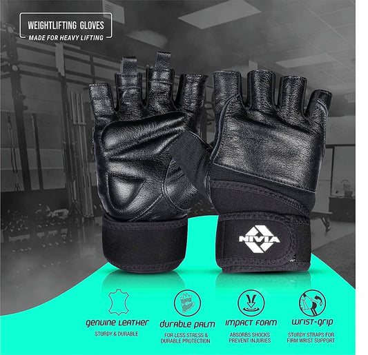 Nivia Venom Sports Leather with Neoprene Strap