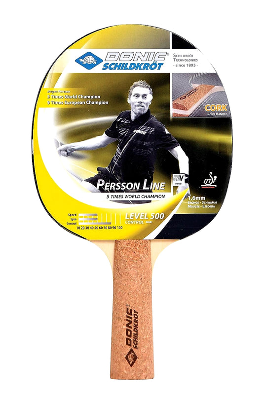 DONIC Person 500 All-Rounder Table Tennis Bat for Beginners: Excellent Control, High Speed, and Good Rotation for Amateur Games