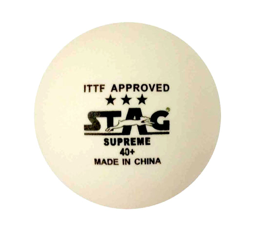 STAG 3 Star Supreme Table Tennis Plastic Ball Pack of 3