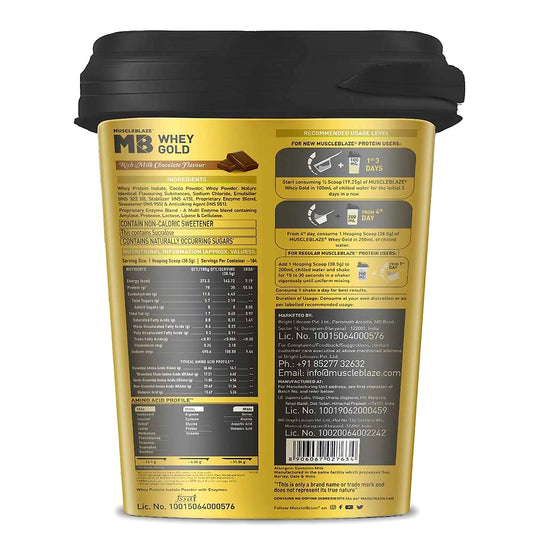 MuscleBlaze Whey Gold Protein Isolate with Digezyme