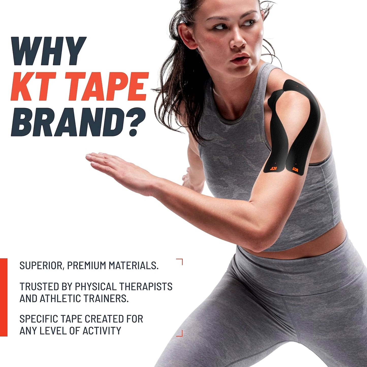 KT Tape Kinesiology Tape, Original Cotton Elastic Therapeutic Tape