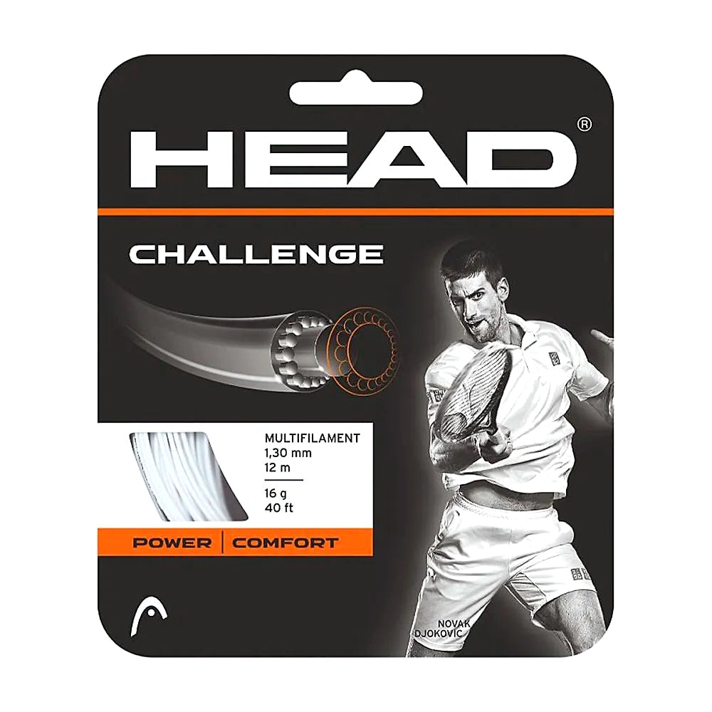 Head Challenge 17 Tennis String ,white (Cut From Reel)