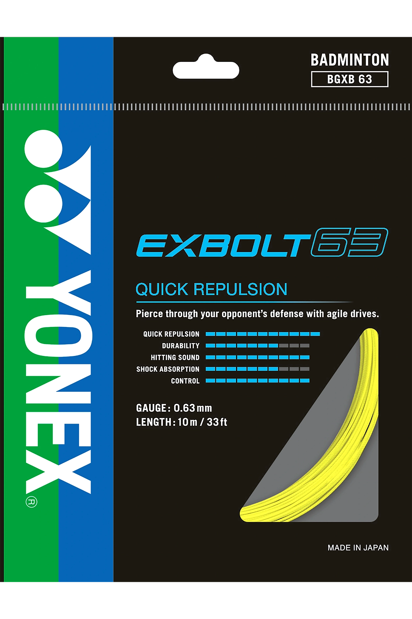 YONEX Exbolt 63 Badminton String