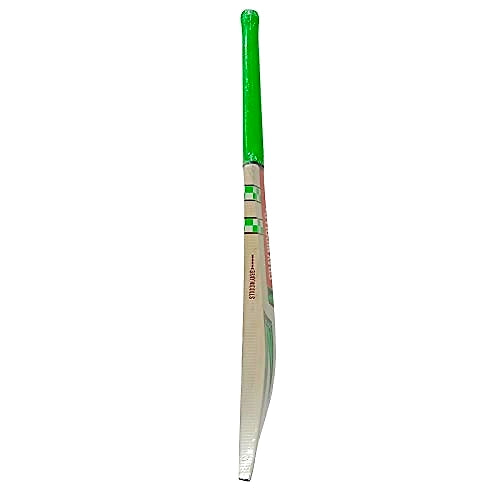 Gray Nicolls Maax Range Kashmir Willow Cricket Bat: Handcrafted Bat with Natural Finish and Oval Short Handle for Powerful Shots