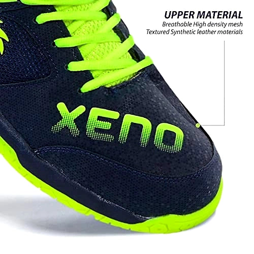 DSC XENO Badminton Shoes: Comfortable and Breathable Badminton Shoes with Excellent Traction for Indoor Courts