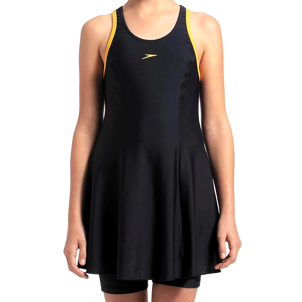 Speedo Racerback Swimdress With Boyleg For Girls