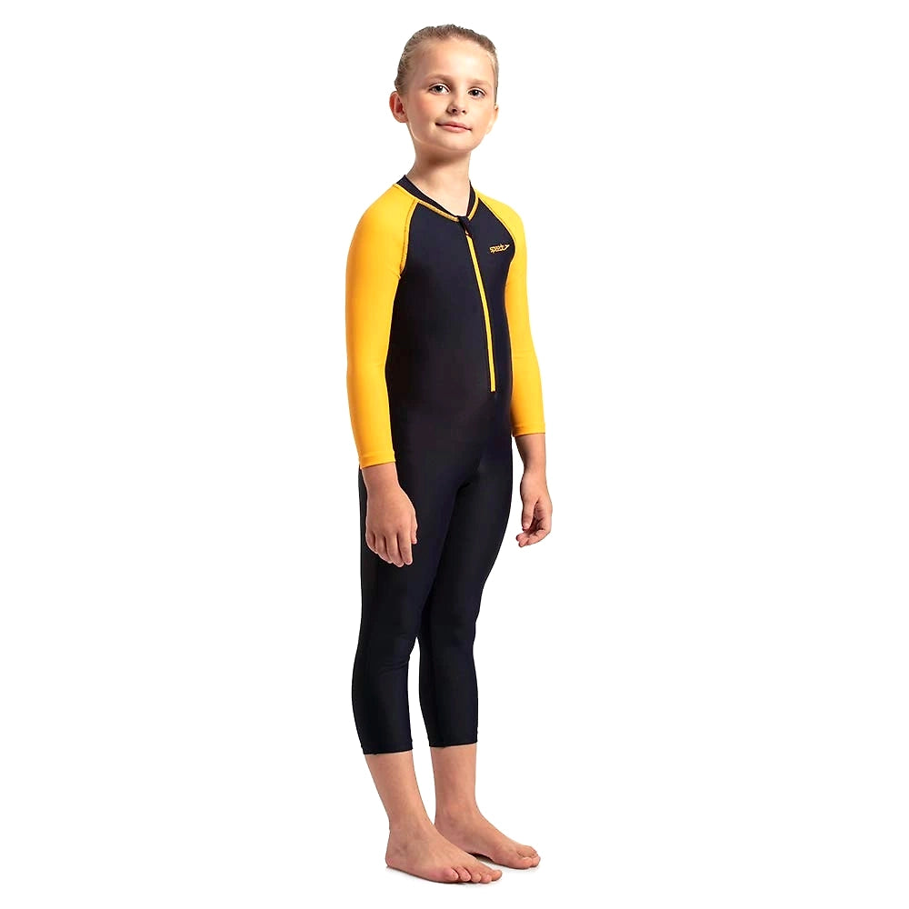 Speedo Colour Block All In One Suit For Tots