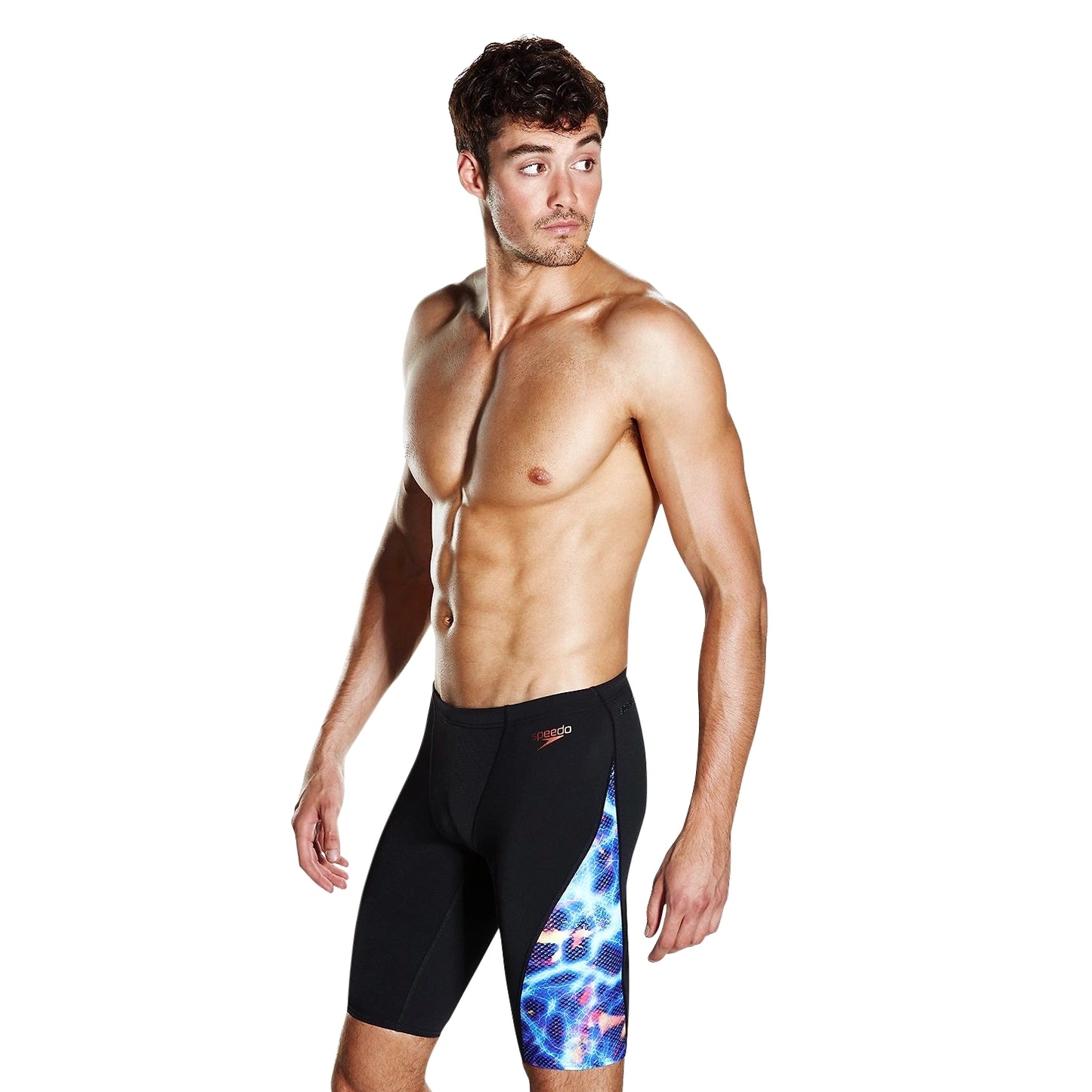 Speedo Male Swimwear Storm Wave Allover Digital V Panel Jammer