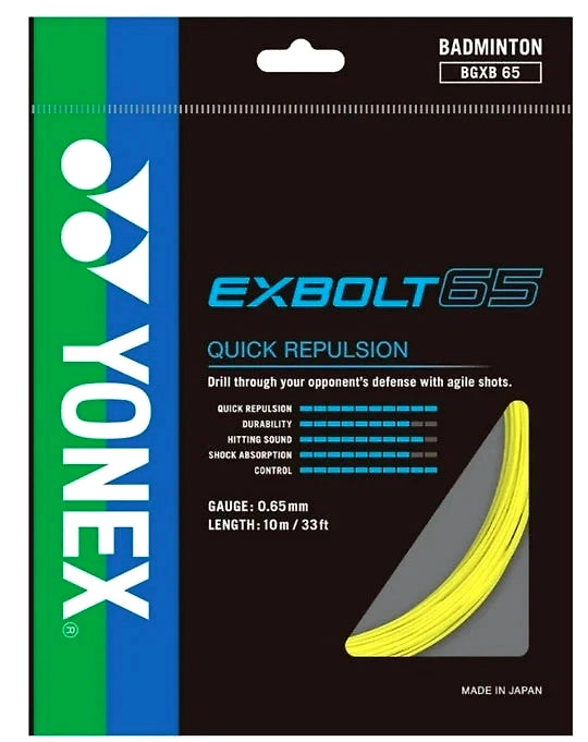 Yonex BG Exbolt 65 Badminton Racquet String
