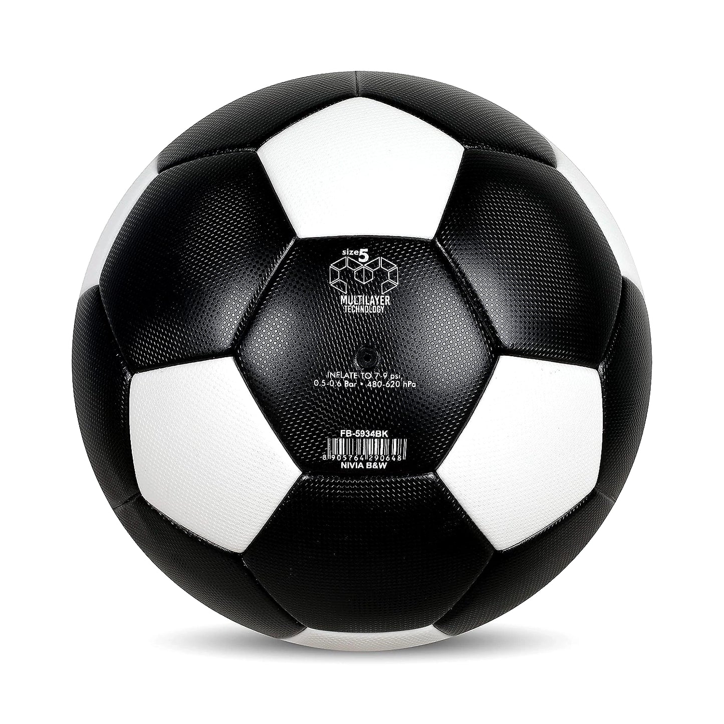 Nivia Black & White PU Football
