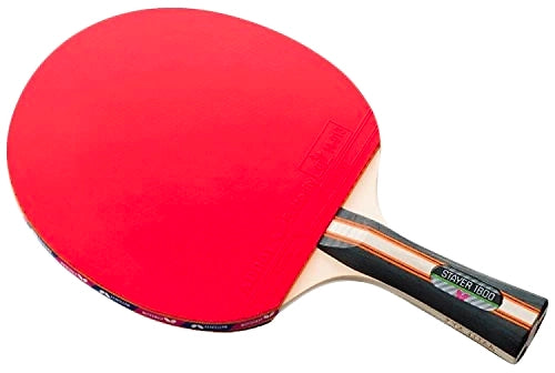 Butterfly Stayer Wood 1800 Shakehand FL Table Tennis Paddle: Genuine Table Tennis Paddle for Intermediate Players
