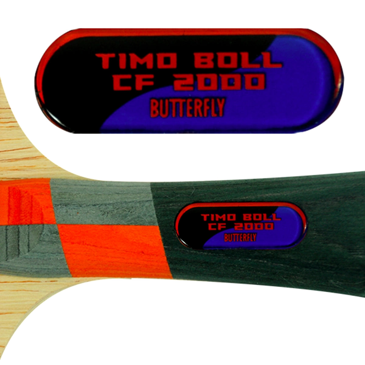 Butterfly Timo Boll CF 2000 Shakehand Ping Pong Paddle: High-Speed Table Tennis Bat for Novice to Intermediate Players