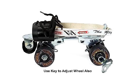 JJ JONEX Fibrol with Brake Adjustable Quad Roller Skates