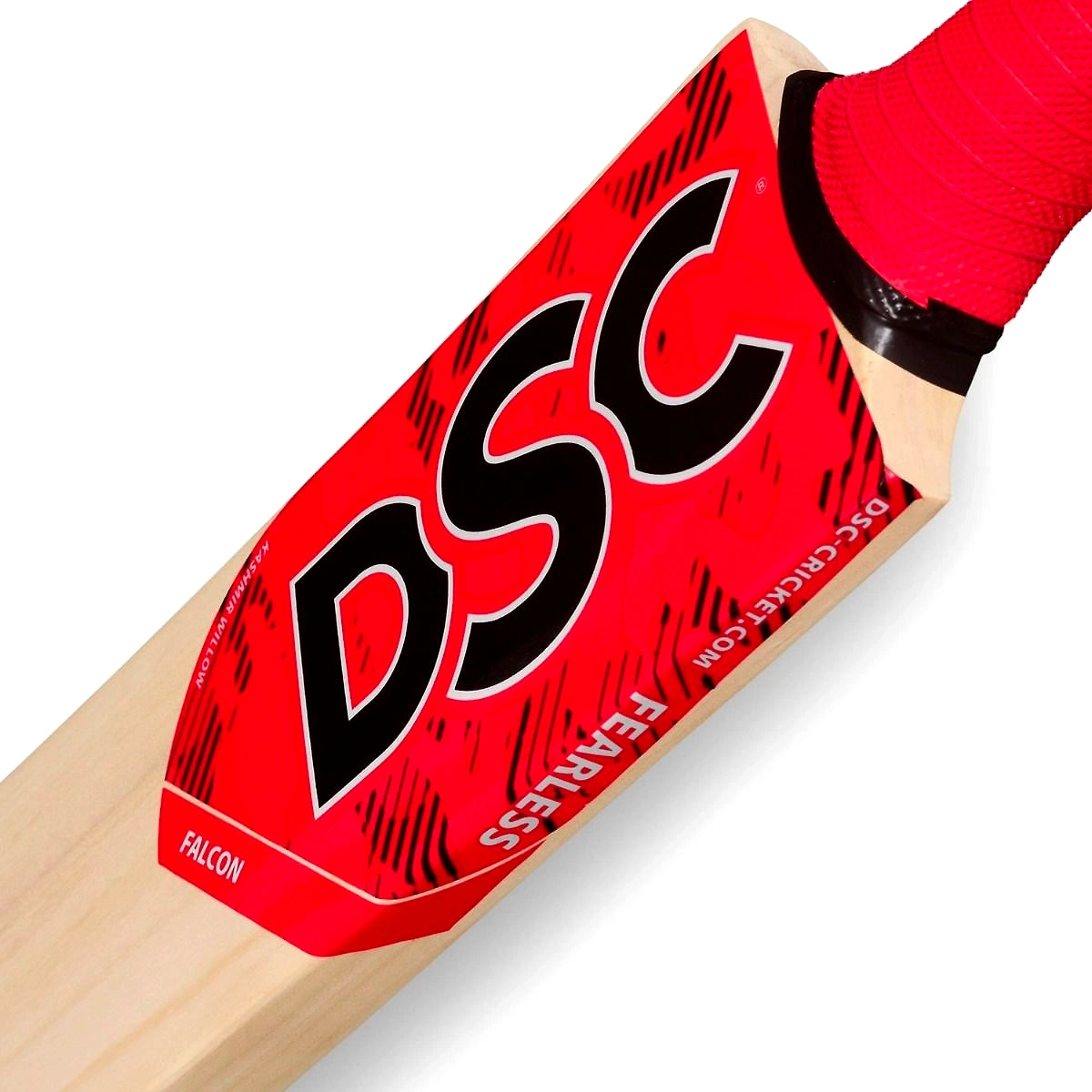 DSC Wildfire Falcon Kashmir Willow Tennis Cricket Bat: Durable Cricket Bat for Junior Players with Toe Guard Protection