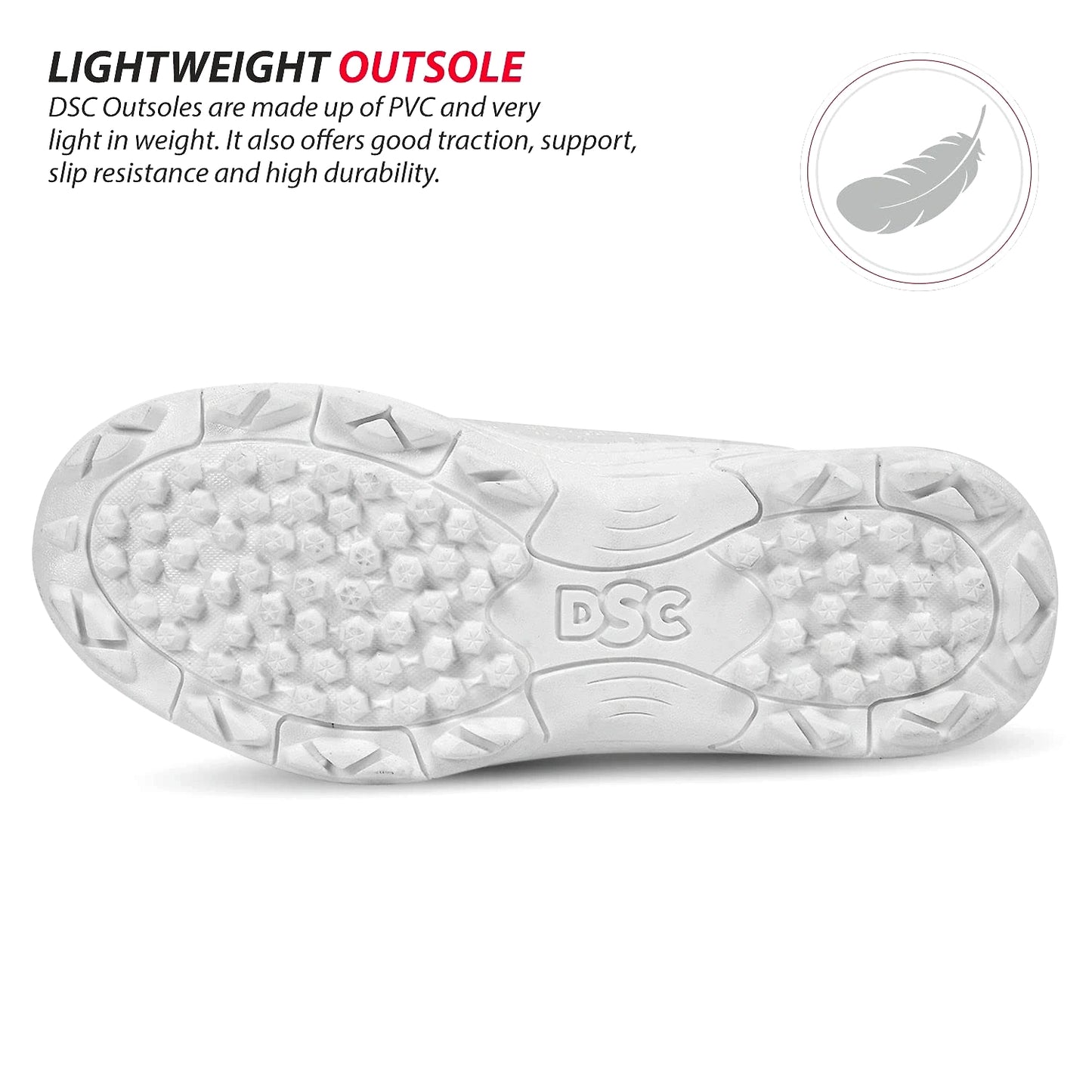 DSC Rigor X Cricket Shoes: Lightweight and Durable Cricket Shoes with Enhanced Grip for Optimal Performance on the Field