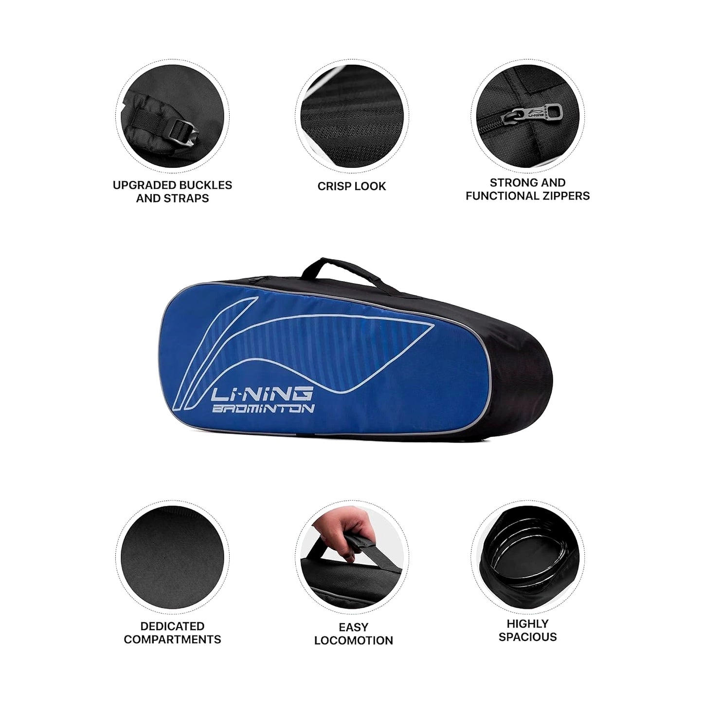 Li-Ning All Star Single Zip Badminton Polyester Kit Bag