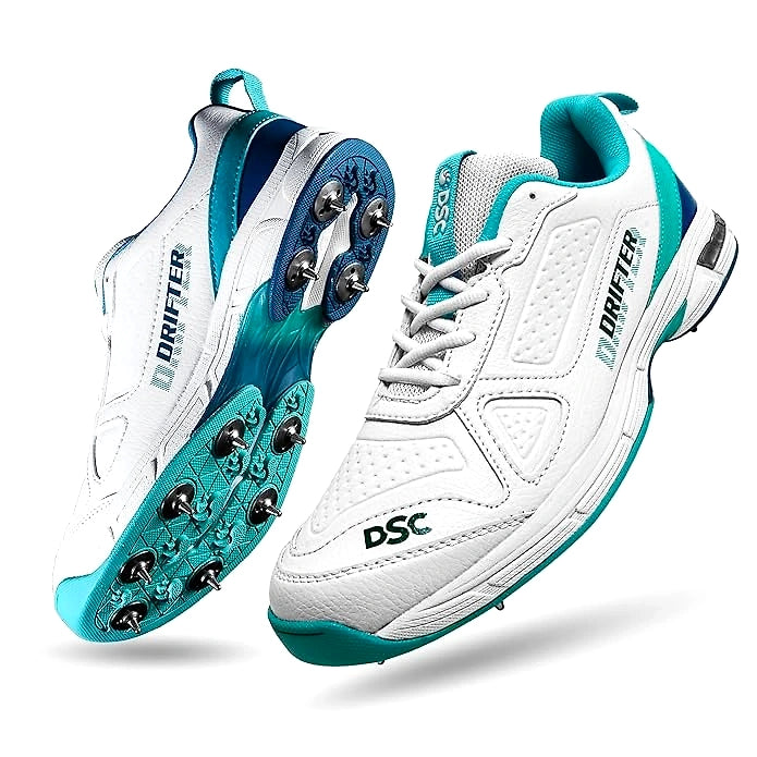 DSC Drifter Cricket Shoes for Men: Durable, High-Performance Cricket Shoes with Ventilation and Ankle Support