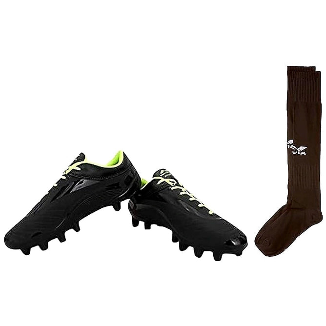 Nivia 1229BK Airstrike Football Studs for Men - Lightweight and Durable Football Shoes for Optimal Performance