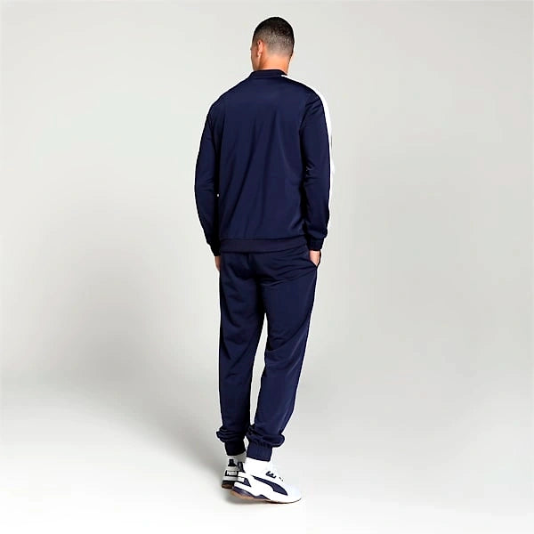 Puma Men's Baseball Tricot Suit: Sporty, Retro-Inspired Tracksuit with Recycled Materials for a Sustainable Choice