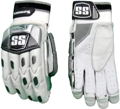 SS Gladiator Cricket Batting Gloves: Polyurethane and Leather
