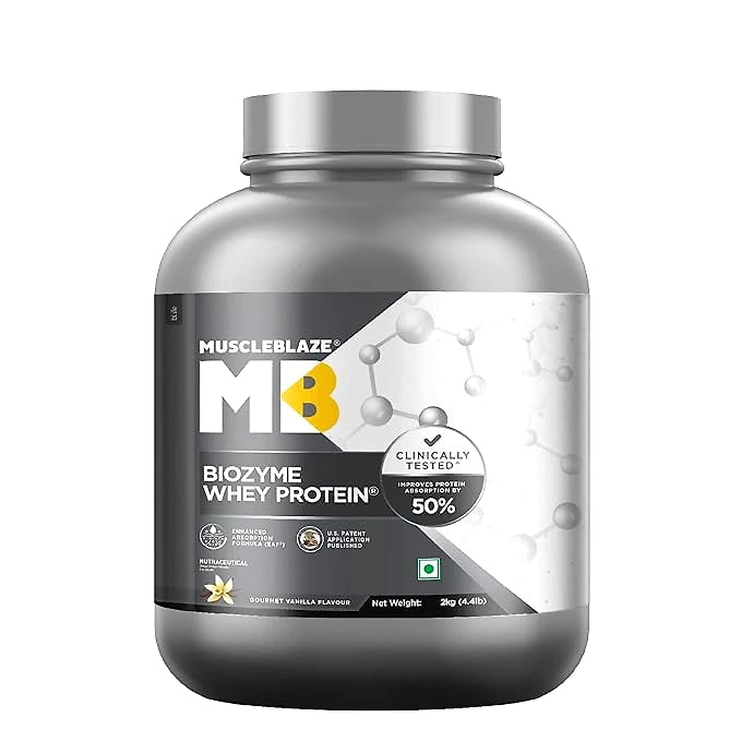 MuscleBlaze Biozyme Whey Protein (2 kg / 4.4 lb)