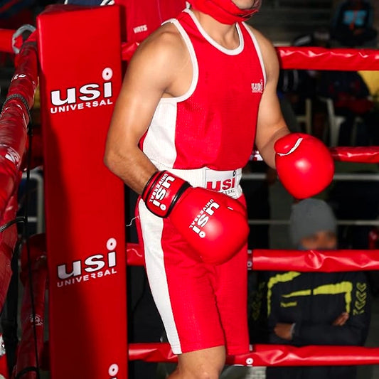 Usi Men Polyester Sleevless Boxing Jercy Set
