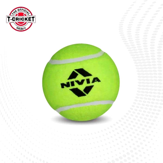 Nivia Heavy Tennis Ball Cricket Ball (Pack of 12)