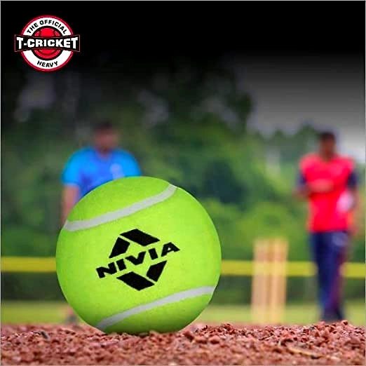 Nivia Heavy Tennis Ball Cricket Ball (Pack of 12)