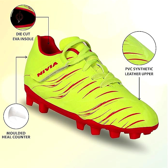 Nivia Carbonite 6.0 Turf Kids Shoes.