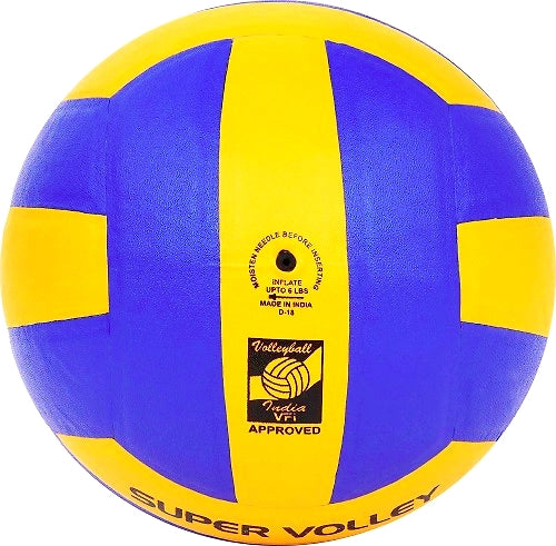 Cosco Super Volley Volleyball: Durable Rubber Volleyball with Butyl Bladder for Training and Recreational Play