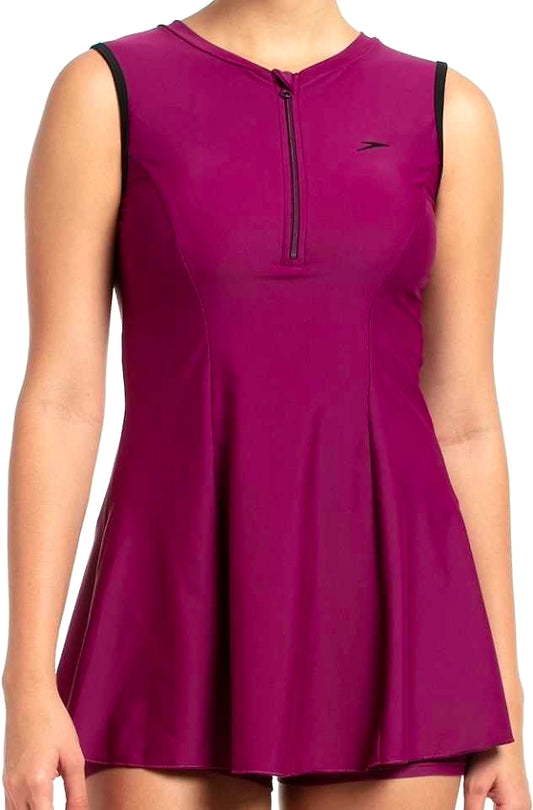 Speedo Closedback Swimdress with Boyleg