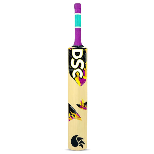 DSC Wildfire Ignite Kashmir Willow Cricket Bat for Tennis Ball Cricket: Mid-Blade Design and Perfect Balance for Powerful Strokes