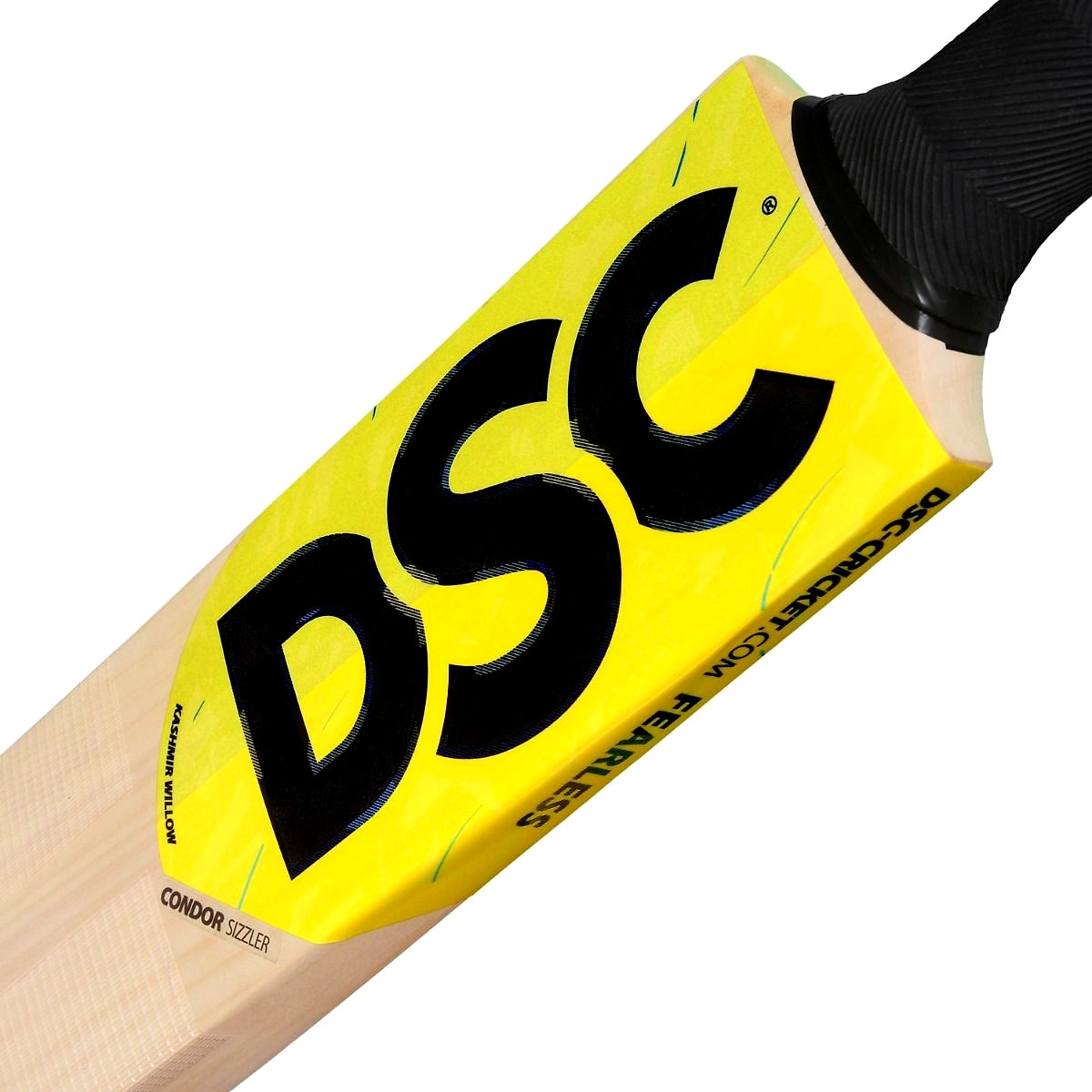 DSC Condor Sizzle Kashmir Willow Cricket Bat: Short Handle, Low Sweet Spot Cricket Bat with Massive Edges for Tennis Ball Cricket