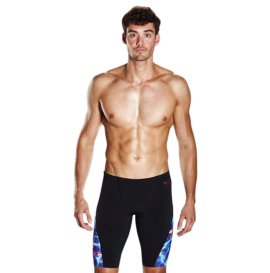 Speedo Male Swimwear Storm Wave Allover Digital V Panel Jammer