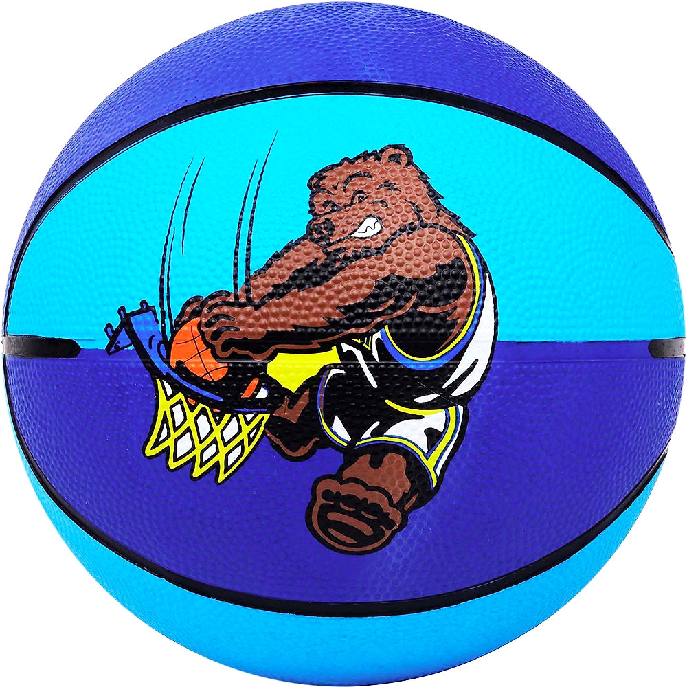 Cosco Rubber Multi-Graphics Basketball (Multicolor): 6-Inch Rubber Basketball with Needle for Indoor and Outdoor Play