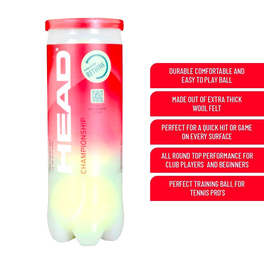 Head Tennis Ball Championship 1 Can | 3 Balls
