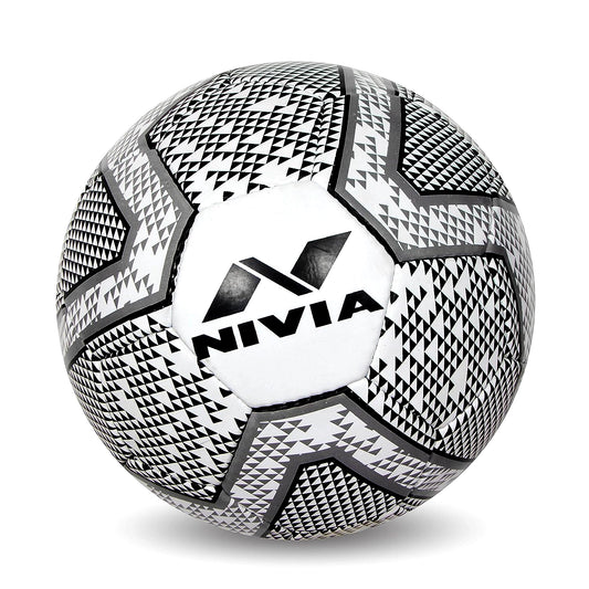 Nivia Synthetic Rubber Black And White Football