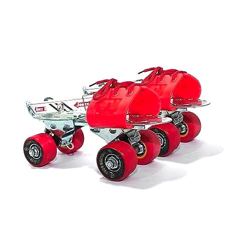 JJ JONEX Deluxe with Brake Adjustable Quad Roller Skates