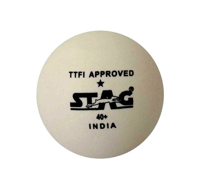 STAG One Star Plastic Table Tennis Ball (Pack of 6 - White)