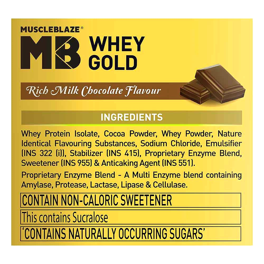 MuscleBlaze Whey Gold Protein Isolate with Digezyme