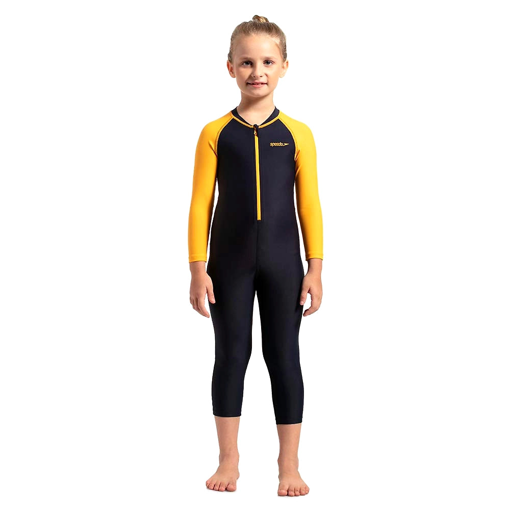 Speedo Colour Block All In One Suit For Tots