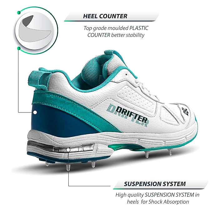 DSC Drifter Cricket Shoes for Men: Durable, High-Performance Cricket Shoes with Ventilation and Ankle Support