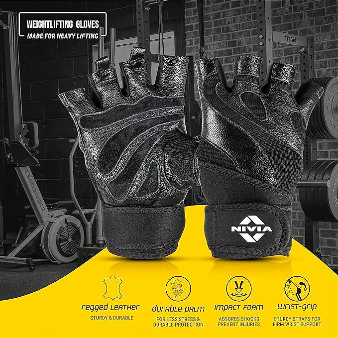 Nivia Tough Grip Weightlifting Gloves