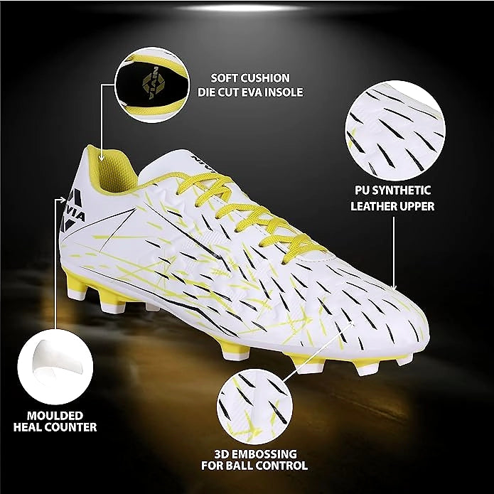Nivia Spear Football Studs for Men - Superior Traction and Comfort for Enhanced Football Performance