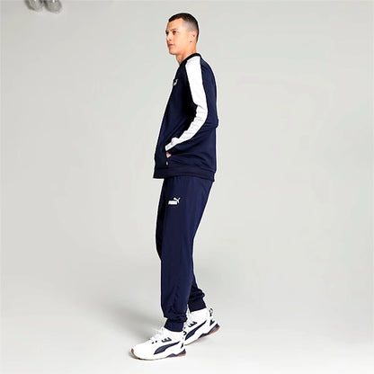 Puma Men's Baseball Tricot Suit: Sporty, Retro-Inspired Tracksuit with Recycled Materials for a Sustainable Choice