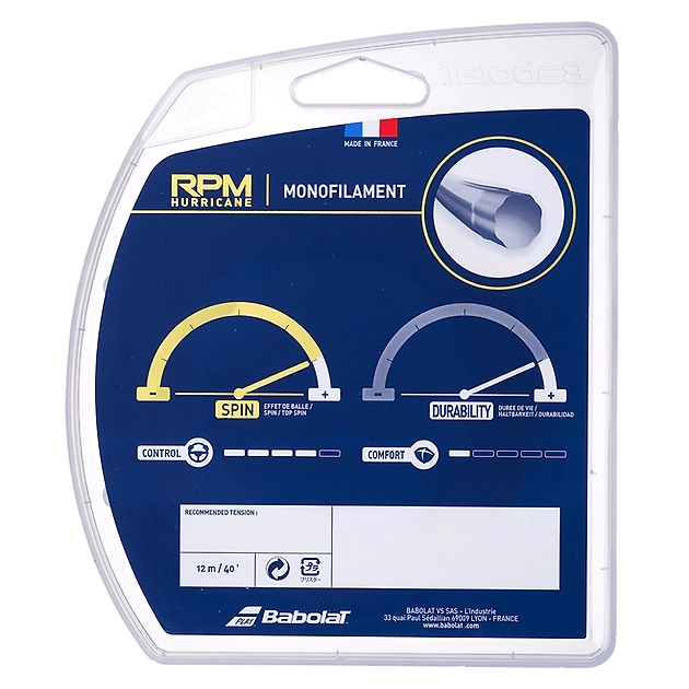 BABOLAT RPM Hurricane 12M Lawn String - Tennis String