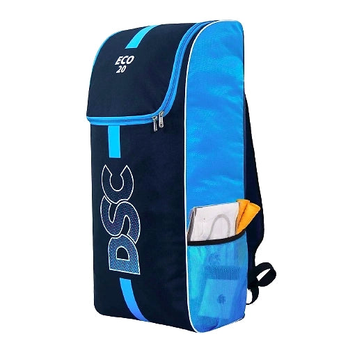 DSC Eco 20 Backpack: Cricket Backpack with Integrated Bat Pocket and Mesh Pocket for Accessories