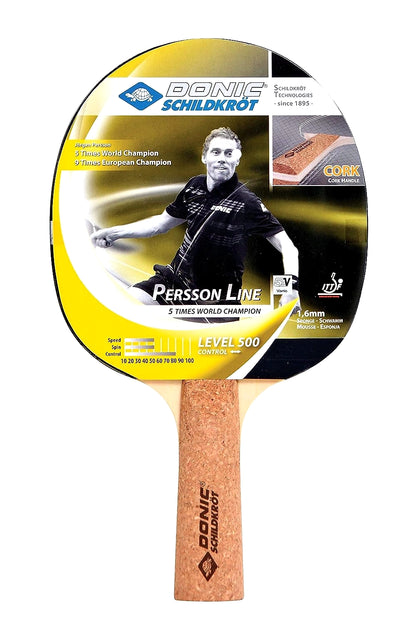 DONIC Person 500 All-Rounder Table Tennis Bat for Beginners: Excellent Control, High Speed, and Good Rotation for Amateur Games