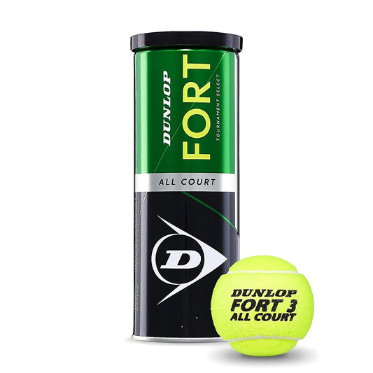 Dunlop Fort All Court Tennis Balls (Green) - 1 Can (3 Balls): The Preferred Choice of Professionals and Enthusiasts for Unmatched Performance on All Courts