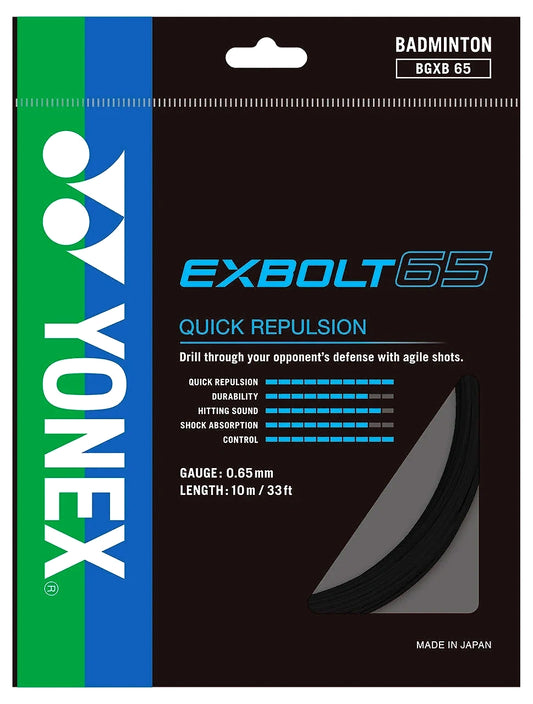 Yonex BG Exbolt 65 Badminton  Racquet String
